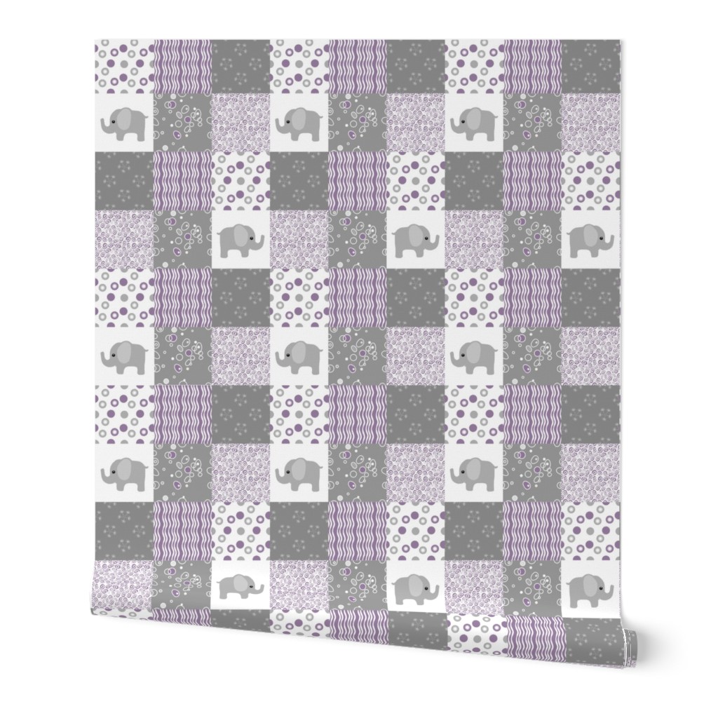 purple elephant quilt