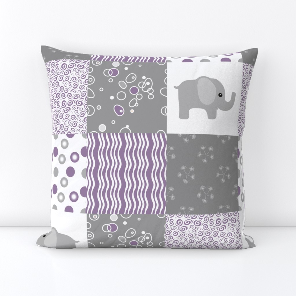 purple elephant quilt