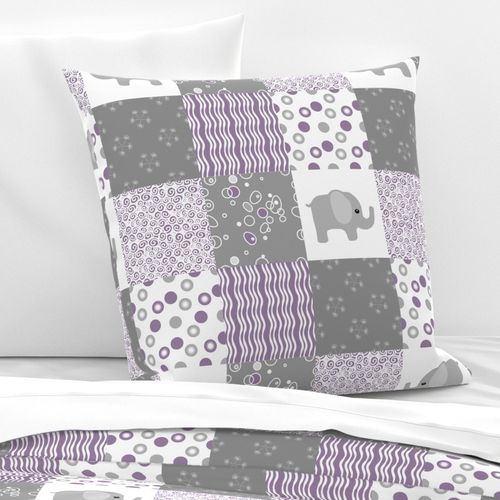 purple elephant quilt