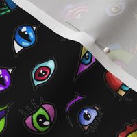 Eye Colors - Rainbow Eyes Eyeballs Halloween Dark