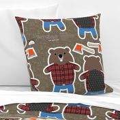 Benny Beaver Cut and Sew Plushy Pillow