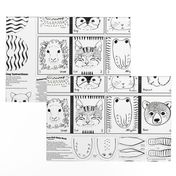 animal faces baby book