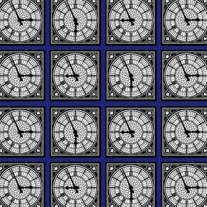 Big Ben's Clock Face (blue)