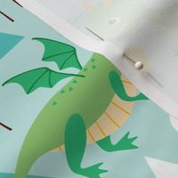 dragons with green