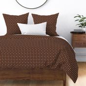 Small dots retro motif earthy brown