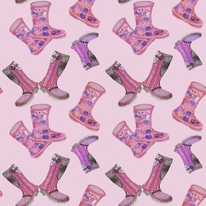 Pink Rain Boots