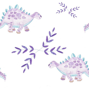 Dino Purple and Blue