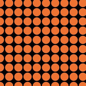 Orange Dots on Black