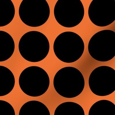 Black Dots on Orange