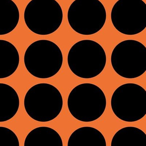 Black Dots on Orange