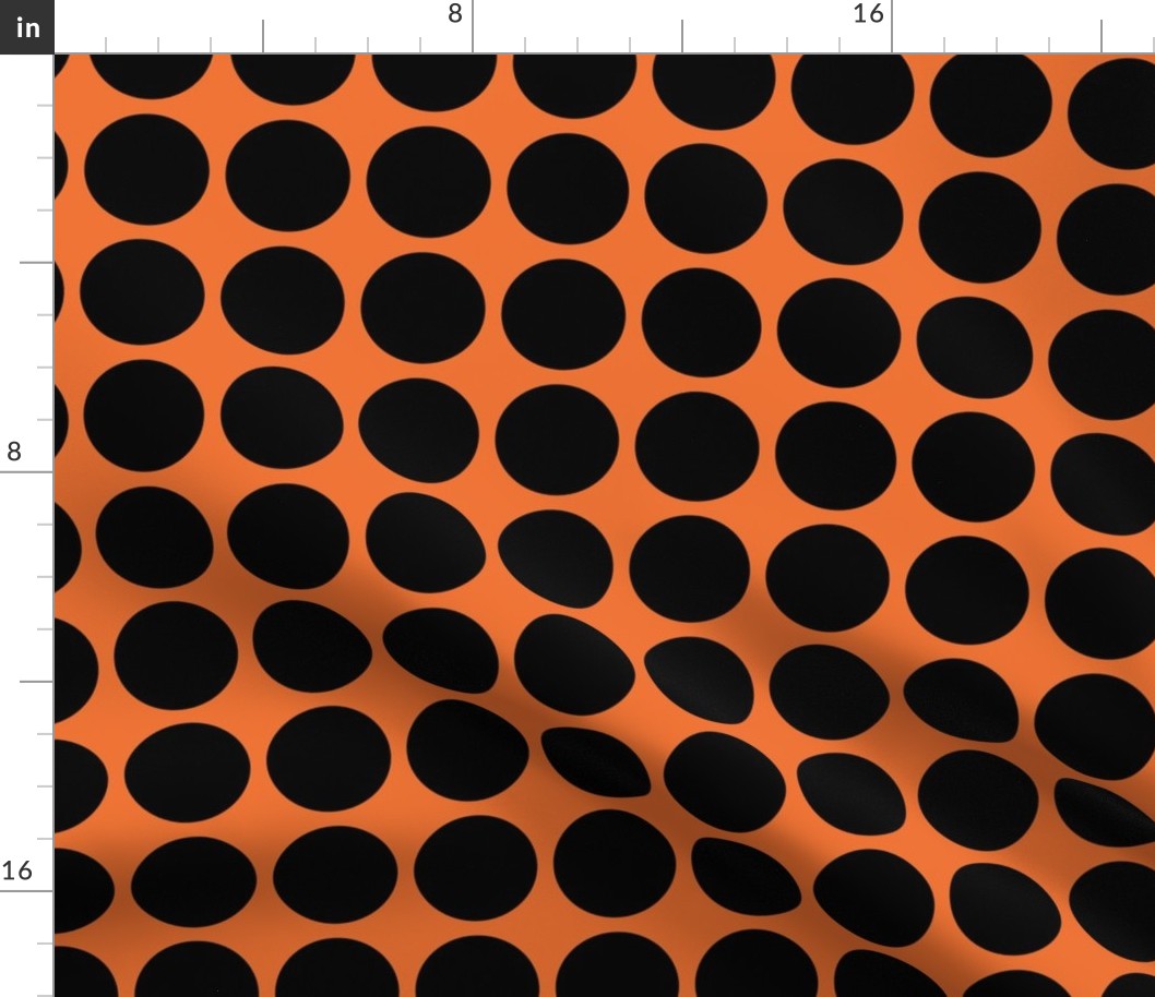 Black Dots on Orange