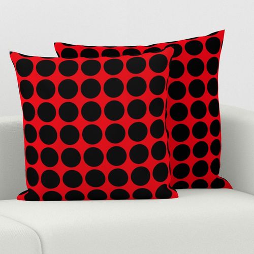 Black Dots on Red