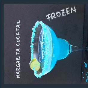 Cocktail Recipe Wall Hanging Frozen Margarita