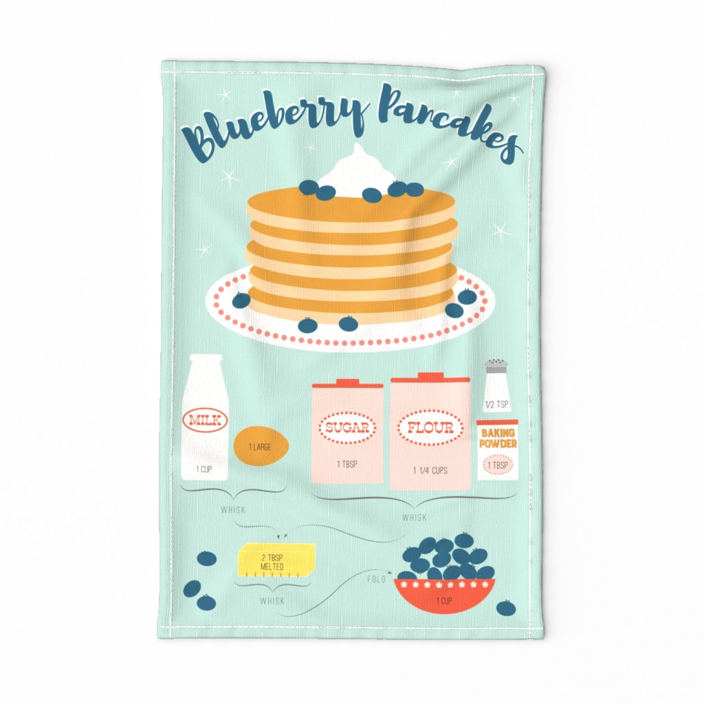 Blueberry Pancake Tea Towel Recipe