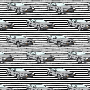 the DeLorean - black stripe