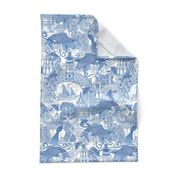 chinoiserie toile blue