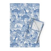 chinoiserie toile blue