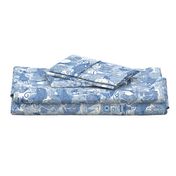 chinoiserie toile blue