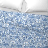 chinoiserie toile blue