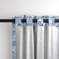 chinoiserie toile blue