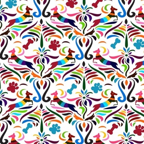 Dachshunds Otomi Mexican Pattern