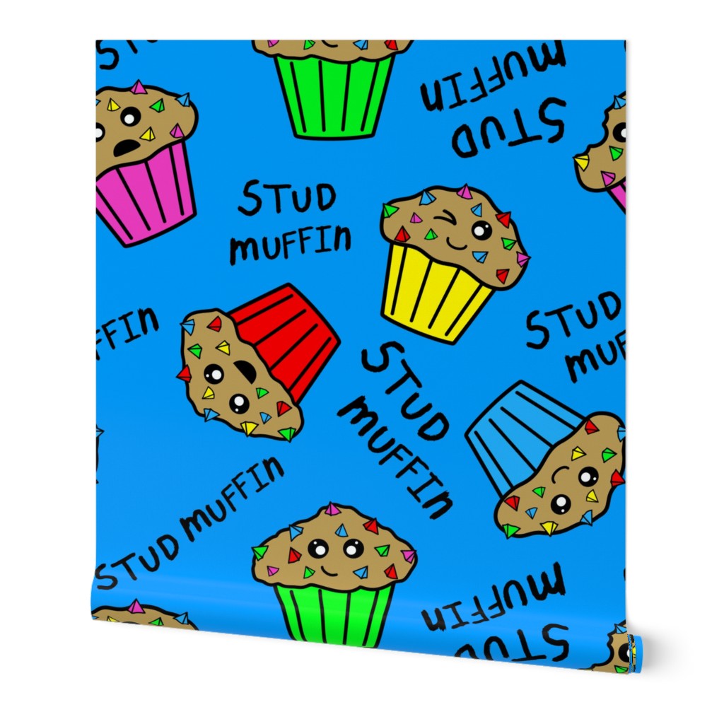 stud muffin black text