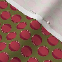 cranberry repeat dotty-olive green