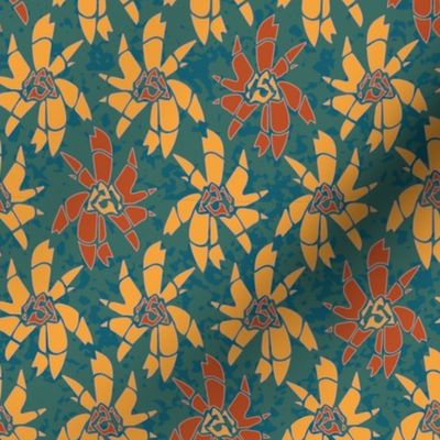 Flower Pattern - Limited Color Palette