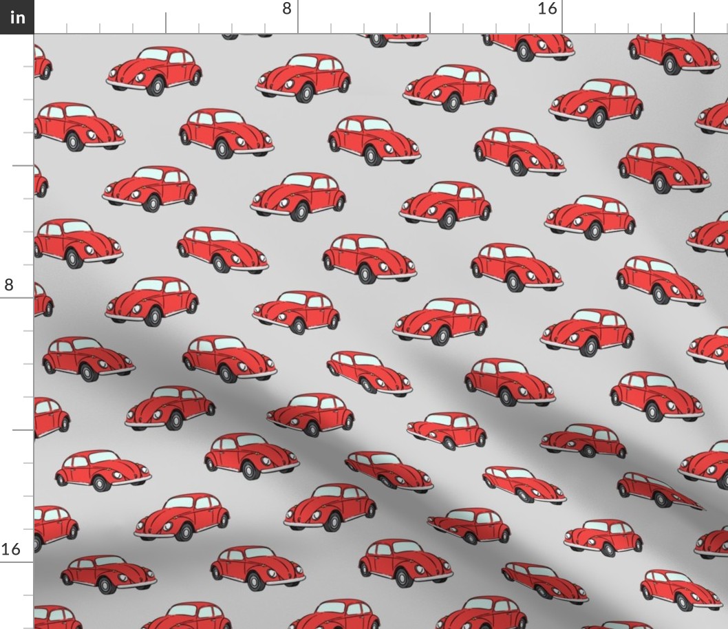 red bugs - (grey) beetle car