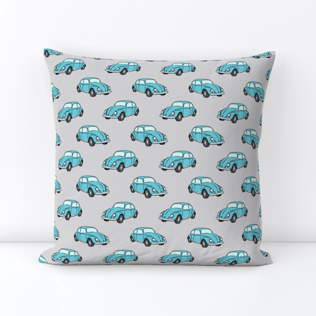 blue bugs - (grey) beetle car