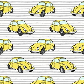 yellow bugs - (grey stripe) beetle car