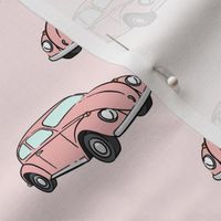 pink bugs - (pink) beetle car