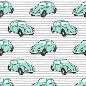mint bugs- (grey stripe) beetle car
