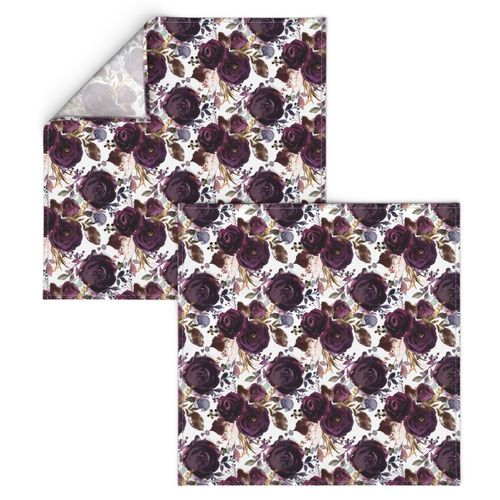 Dark Plum Florals