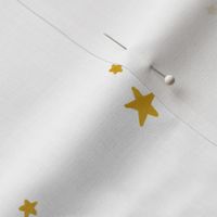 Dreamy Gold Stars on White