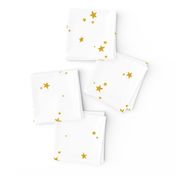 Dreamy Gold Stars on White