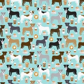 SMALL - pitbull fabric, pitbull dog fabric, dog fabrics, pitbull fabric by the yard, coffee fabrics cute pitbull terrier fabric design pittys design love rescue dogs fabric