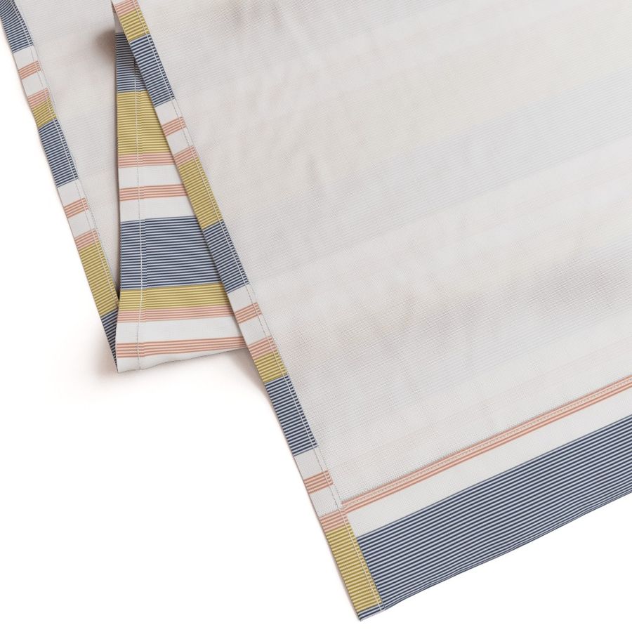 November's Stacked Stripes - Fall Stripes - Navy Mustard 