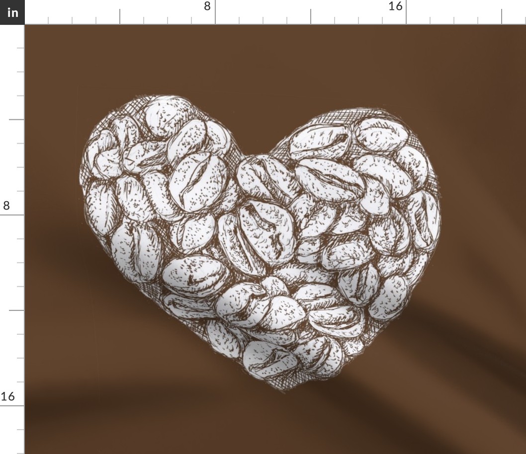 I love Pen and Ink Coffee Beans for Pillow