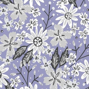 Rustic Floral (Periwinkle)