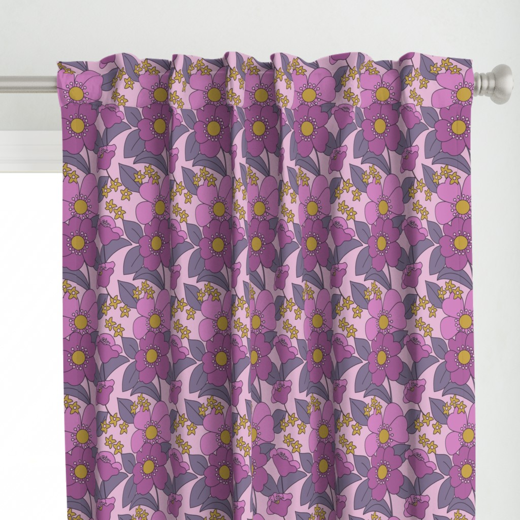 BIG FLORAL 70s MAUVE 2