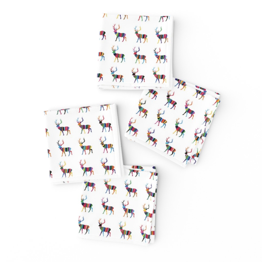 colorful striped deers | tiny