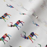 colorful striped deers | tiny