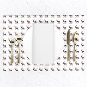 colorful striped deers | tiny