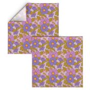 BIG FLORAL 70s MAUVE