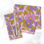 BIG FLORAL 70s MAUVE