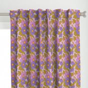 BIG FLORAL 70s MAUVE