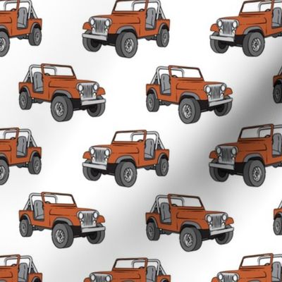 jeep - rust orange 