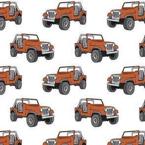 jeep - rust orange 