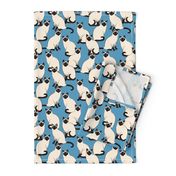 Siamese Cats Crowd on blue (Large scale)